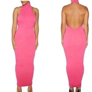 Pink Halter Dress